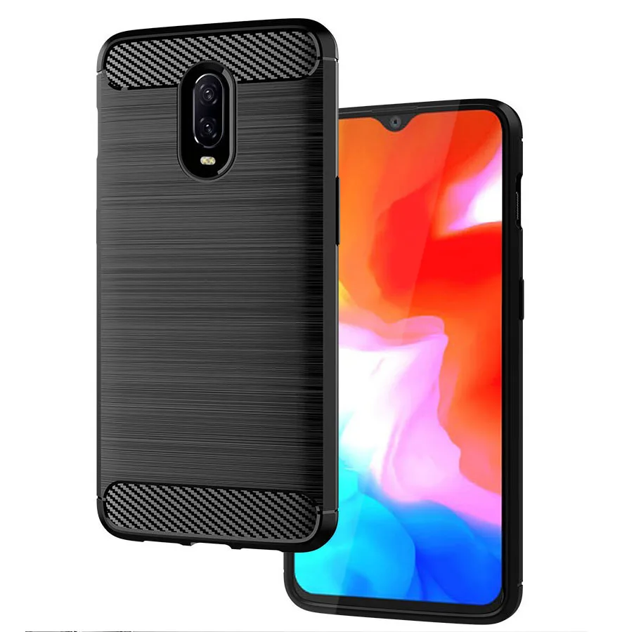 3D чехол из углеродного волокна для OnePlus 6T 6 противоударный Броня Телефон Ультра