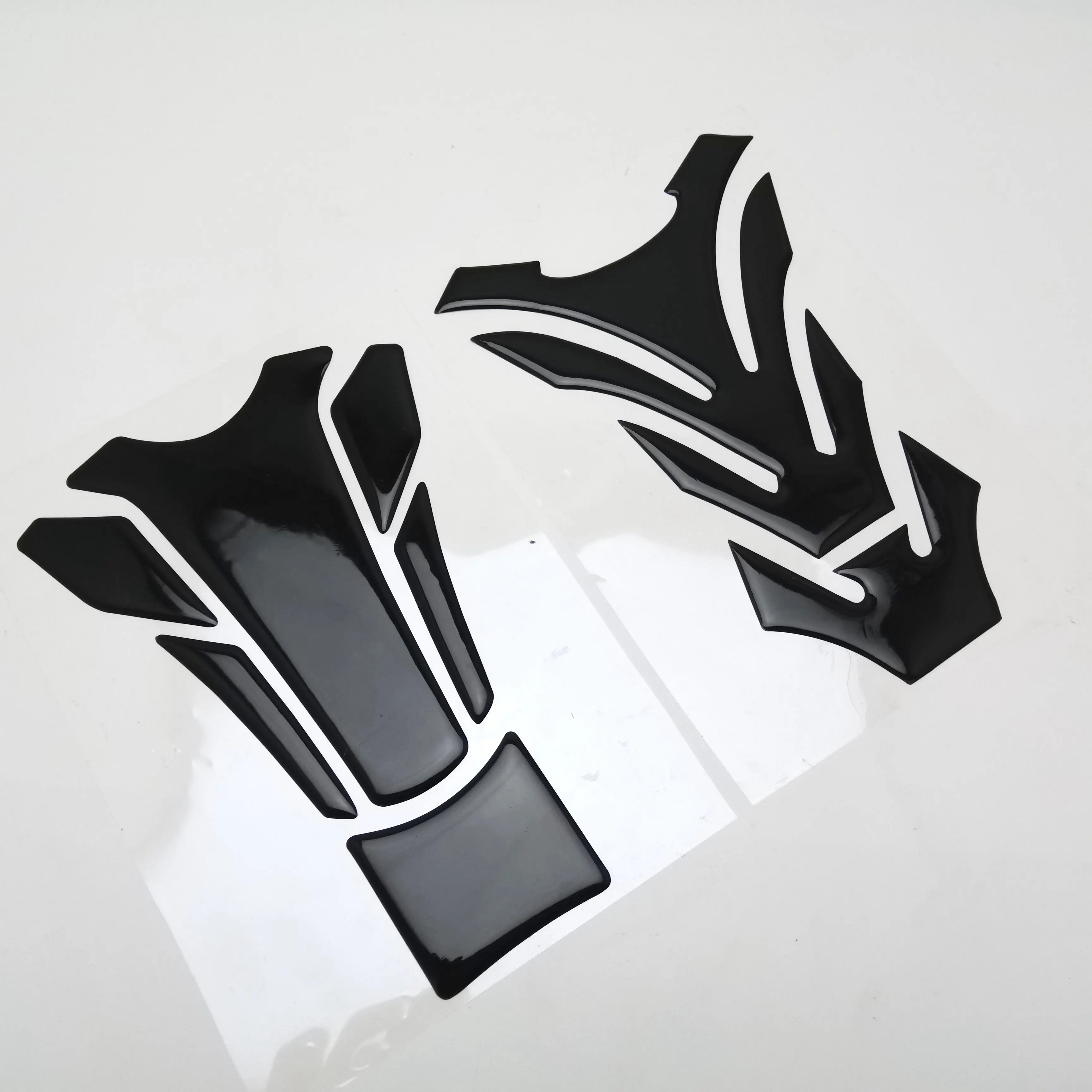 Полностью черные 3D наклейки на мотоцикл наклейка протектор коврика бензобак и