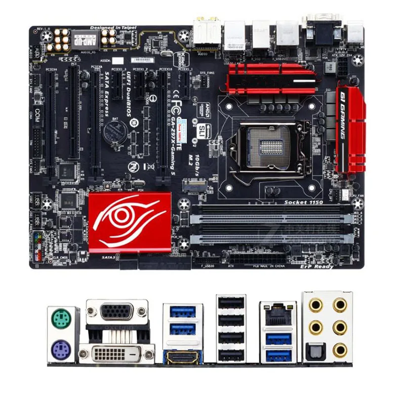 Для Gigabyte GA-Z97X-Gaming 5 Z97X-Gaming компьютера USB3.0 SATAIII материнская плата LGA 1150 DDR3 Z97 б/у для