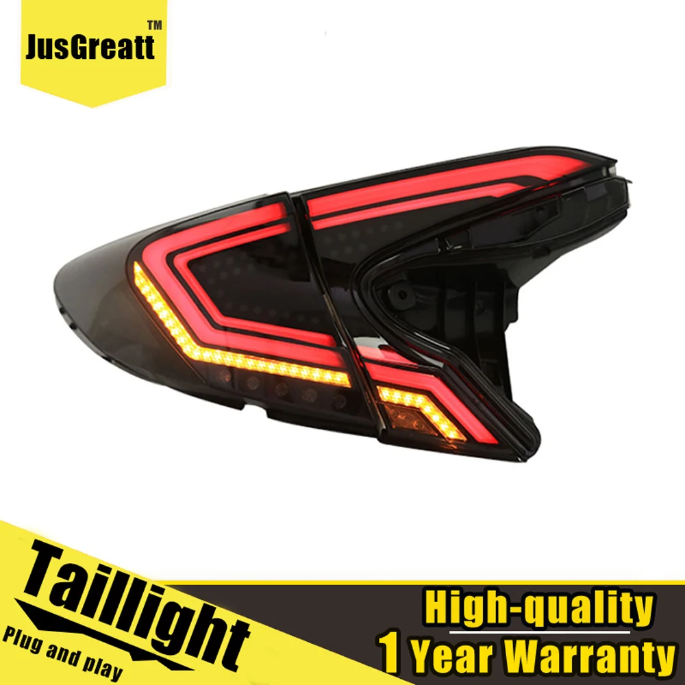 

2pcs Car Styling for Toyota C-HR 2018-2020 tail lights assembly All LED Rear Lamp+ dynamic turn signal +reverse light