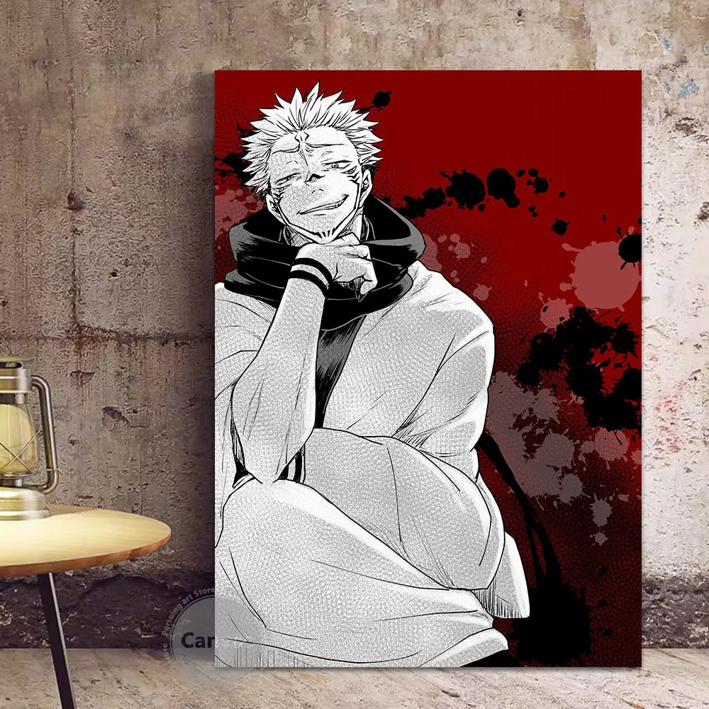 

Anime Ryomen Sukuna Canvas Decoration Prints Poster Pictures Home Decor Living room Bedroom Art Painting