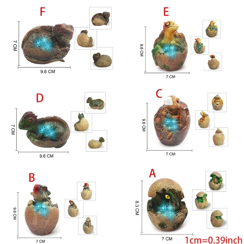 

Luminous Dinosaur Egg Toy Hatching Broken Shell Dinosaur Toy Creative Dinosaur