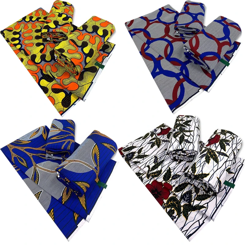 Мягкая хлопчатобумажная ткань из Анкары африканская настоящая восковая с