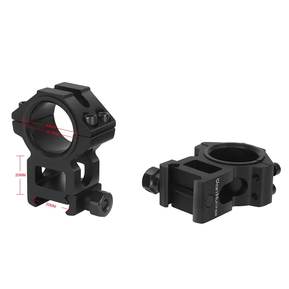 WESTHUNTER Scope Accessories 25 4/30mm Tube High Profile Picatinny Rail кольца для прицела винтовки
