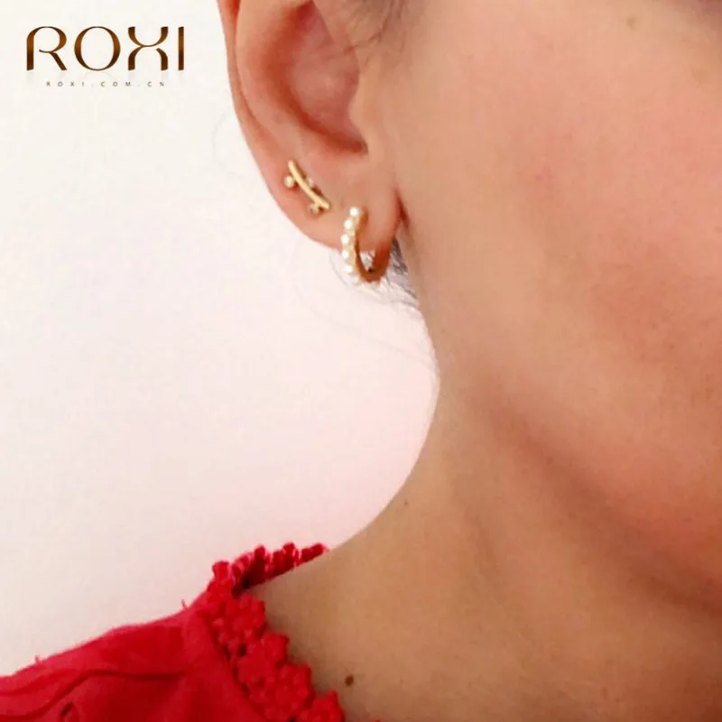 Женские серьги-гвоздики из серебра 925 пробы с пресноводным жемчугом | Украшения и