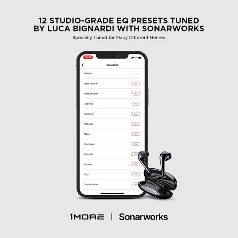 World Premiere 1MORE ComfoBuds 2 Bluetooth 5.2 Wireless Headphones Tws 12 Sonarworks EQ 13.4mm Dynamic Gaming Mode Earphones