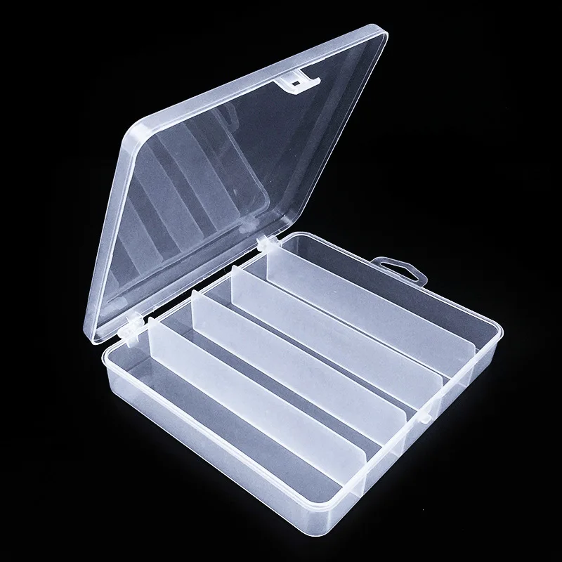 

5 Compartment Fishing Tackle Accessories Box Fishing Bait Lure Hooks Box Bait Storage Case Organizer Sorting Plastic Tool Box