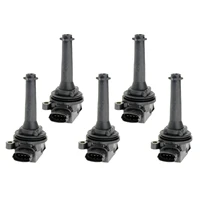 5 pack ignition coils premium black replacement for volvo c70 s70 xc70 xc90 9125601 auto parts 30713416 car supplies
