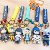 Akatsuki Itachi Keychain Anime Accessories Narutos Figure Phone Chain Work Card Bag Lanyard Cartoon Doll Women Jewelry Gift