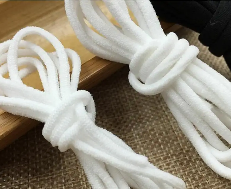20 m/lot Wholesale White /black Round Elastic Bands Rope For Masks Garment Tape DIY Sewing Accessories | Дом и сад