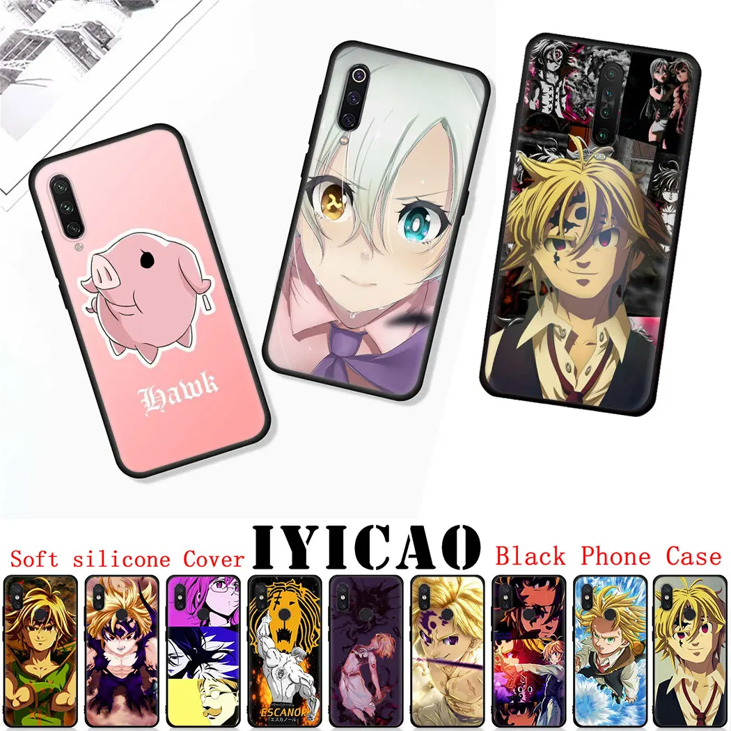 Мягкий силиконовый чехол для Redmi Note 5 6 7 8 Pro 5A 8T Prime 4X K30 Poco X2 черный телефона