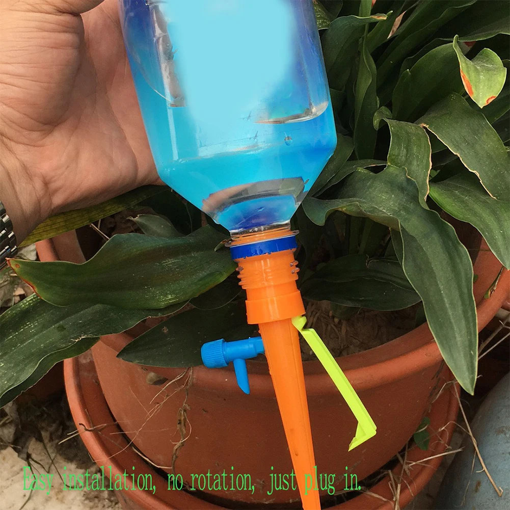

12/6pcs Auto Drip Watering Spikes Saving Watering Irrigation Tool Kits Garden Flower Plants Irrigation Water System