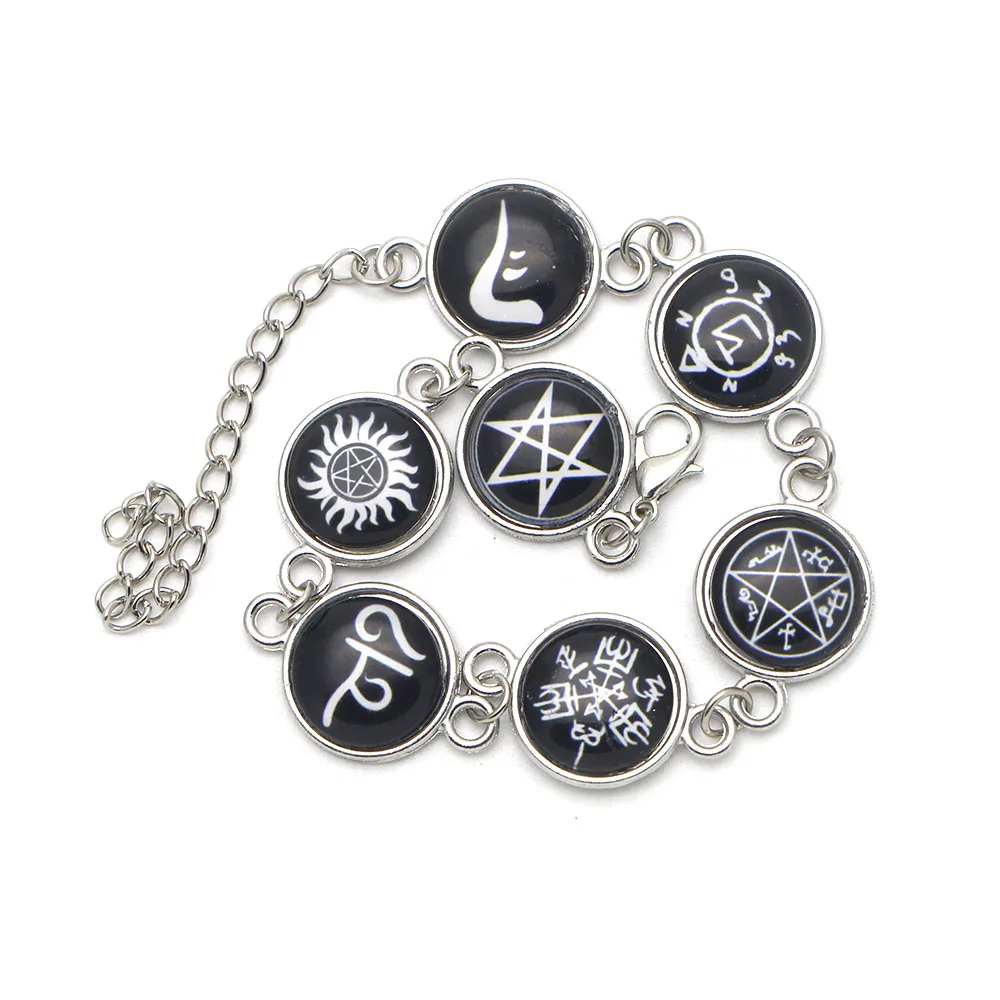 ZF2759 1PCS Cool Jewelry TV Show Supernatural Rune Handmade Amulet Bracelets Gifts For Child Friend |