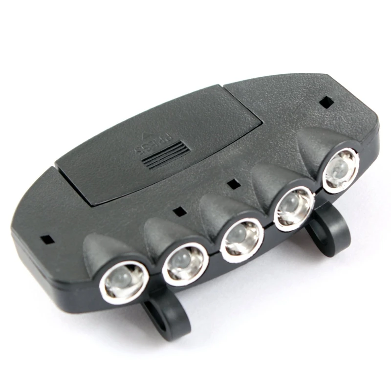 5 светодиодный светильник под козырьком головной убор налобный для охоты рыбалки