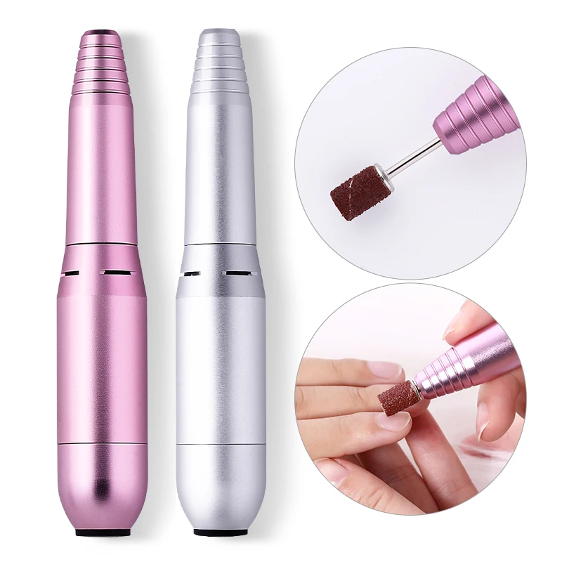 1 шт. сверлильный станок для маникюра розового и серебристого цветов