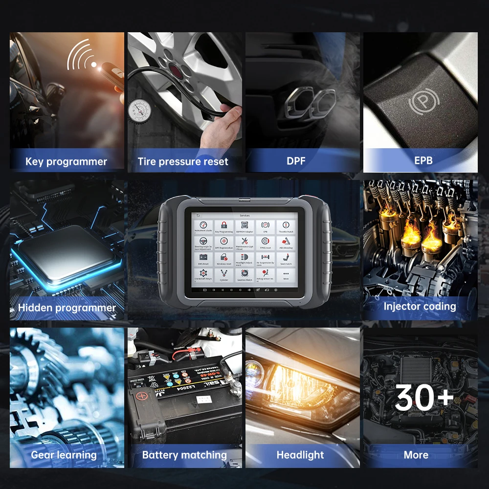 Автомобильный диагностический инструмент XTOOL D8 BT OBDII считыватель кодов ECU CAN FD 31 +