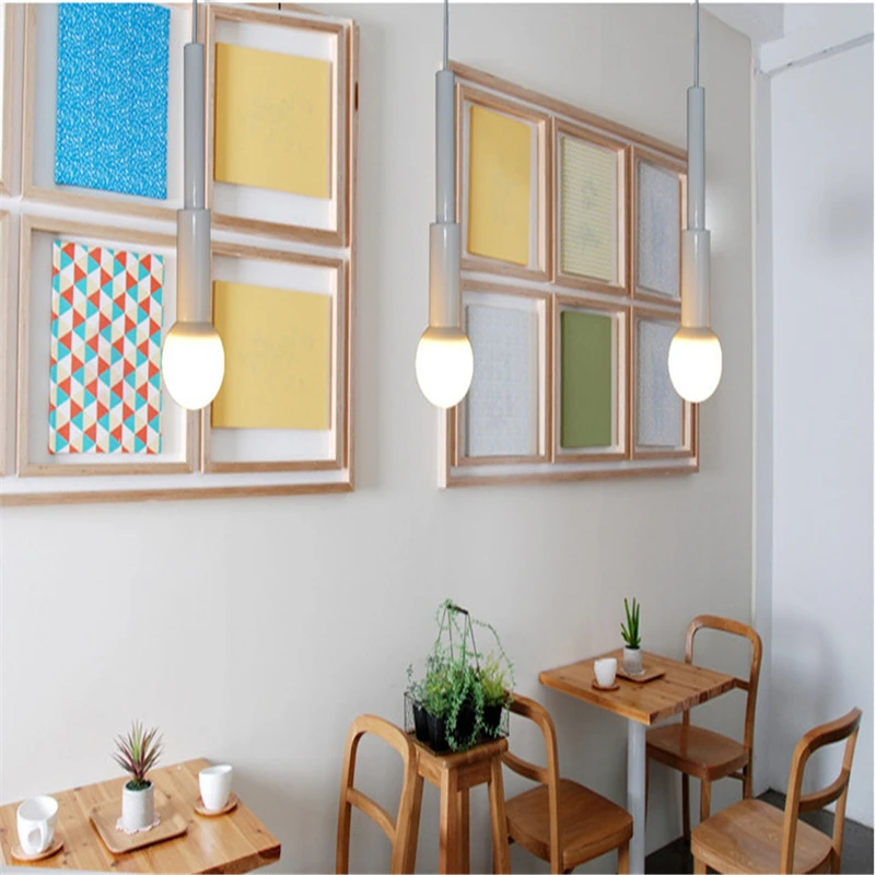 

Personality Letters Restaurant Pendant Lights Simple Iron Dining Light Aisle Balcony Lamp Free Shipping