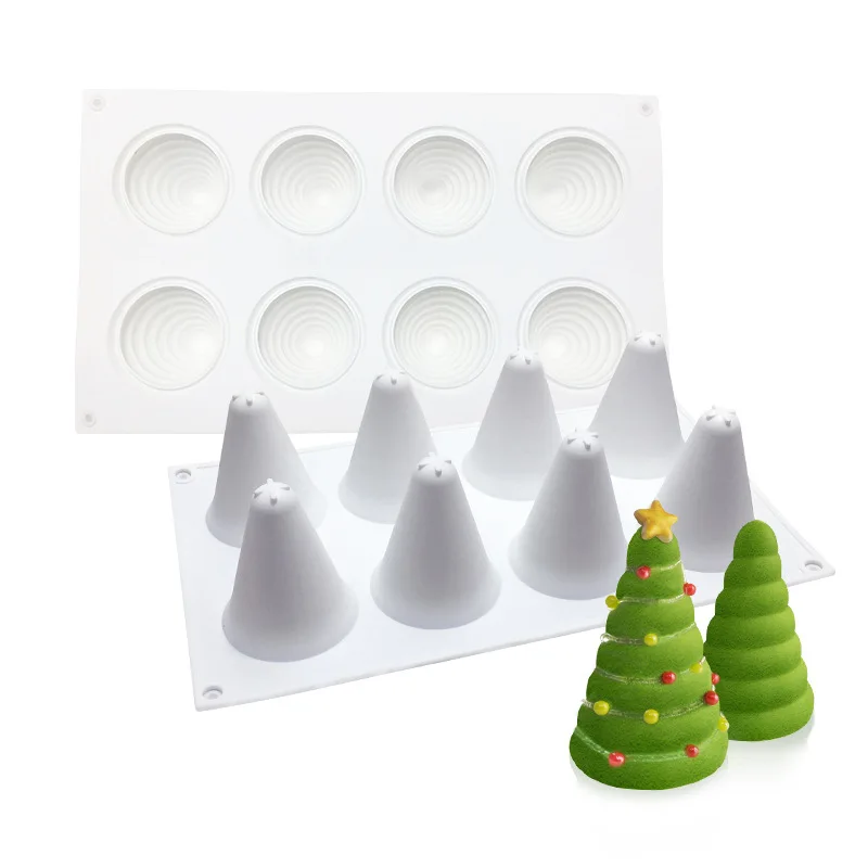 Рождественские праздничные украшения форма для рождественской елки мусса торта