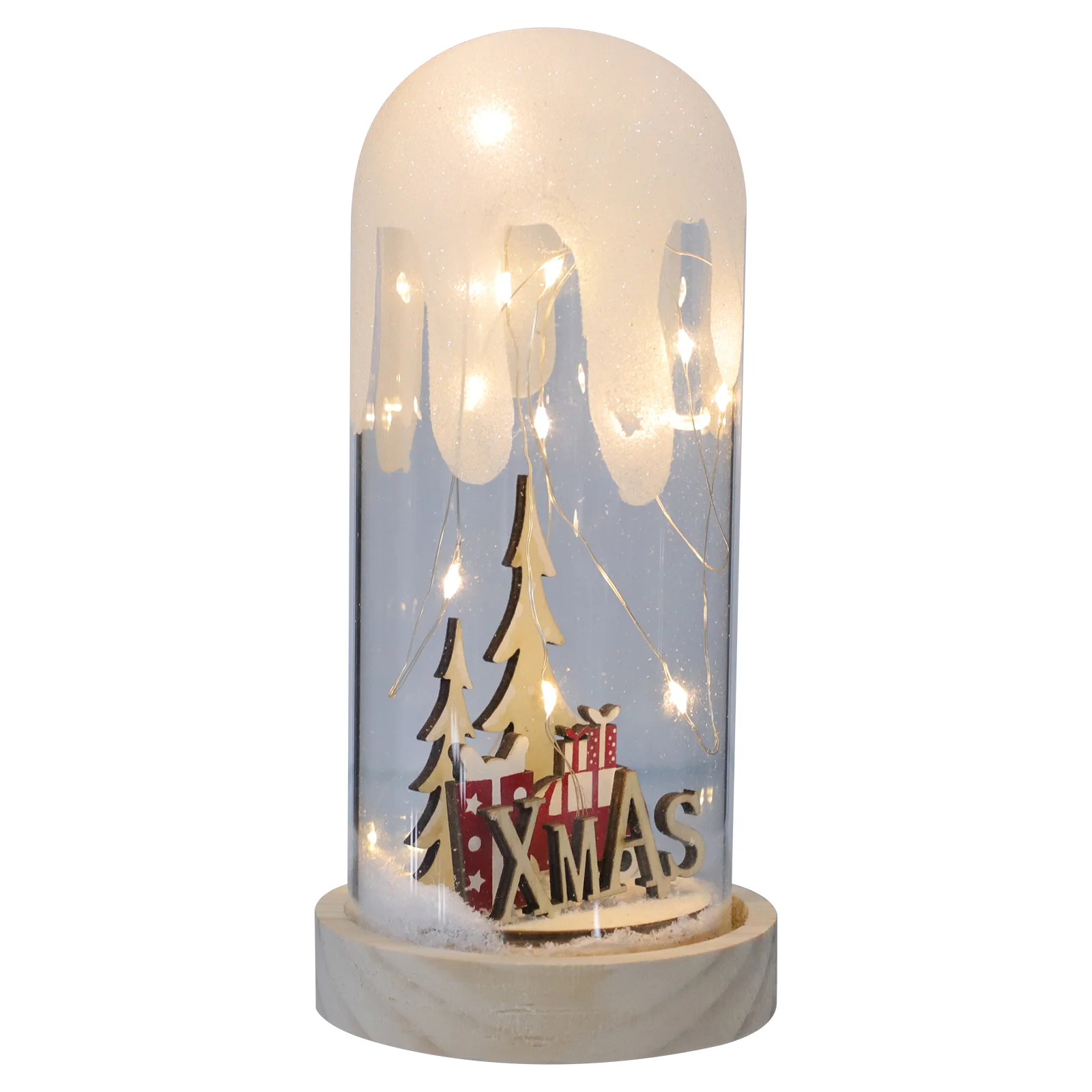 

1Pc Home Tabletop Tree Light Decorative Luminous Tree Craft Christmas Supply