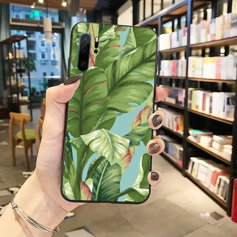 

Retro Leaves Flowers Phone Case Funda For Huawei P9 P10 P20 P30 Lite 2016 2017 2019 plus pro P smart