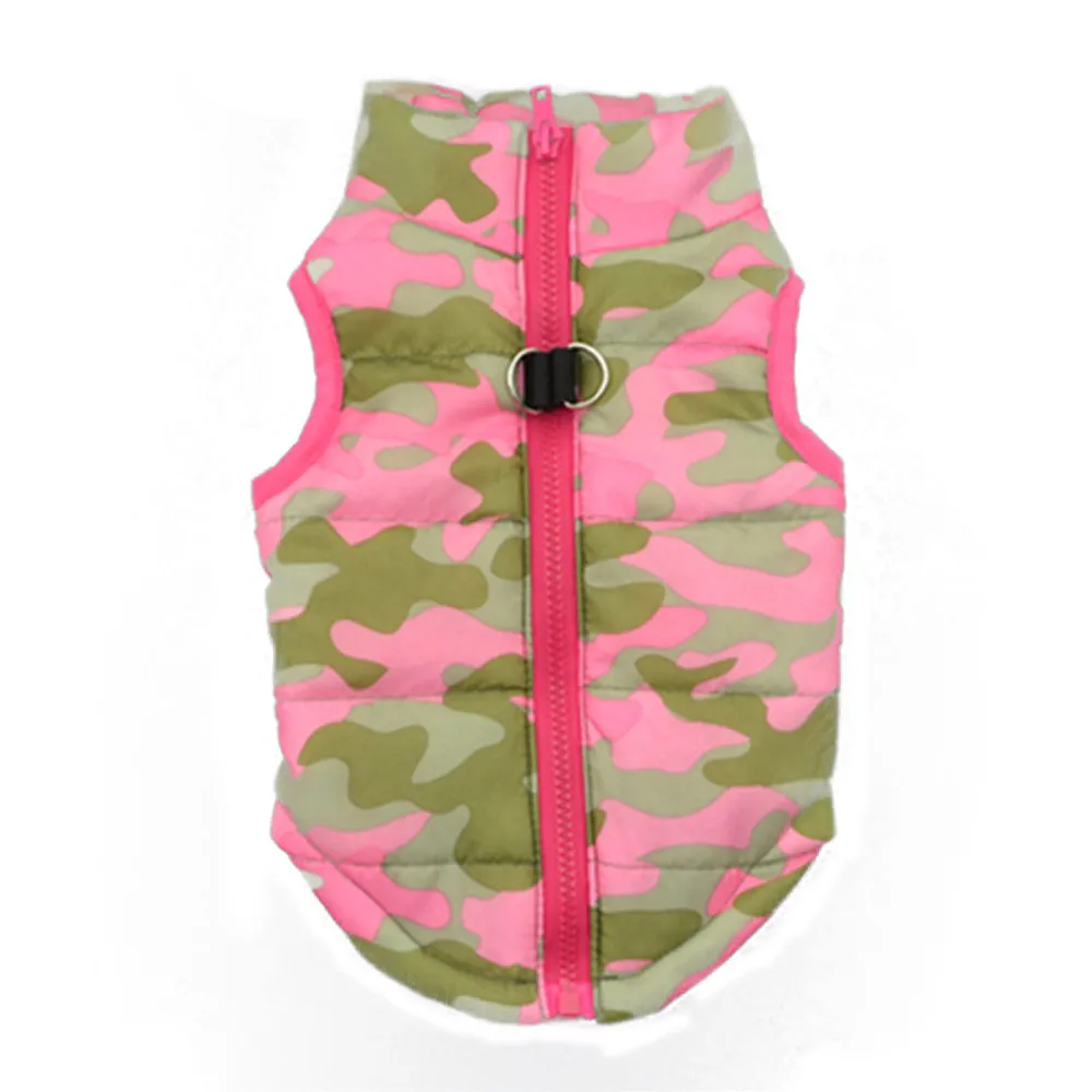 

High Quality Fashion Pet Vest Camouflage Dogs Clothes Puppy Small Casual Dog Jacket Winter Cloth Pet Dog Cat Vest Clothing