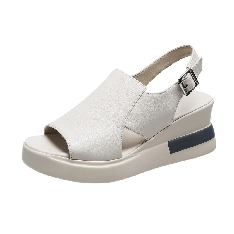 

Platform sandals women's slope with summer new style fish mouth fashion women's shoes platform high heels