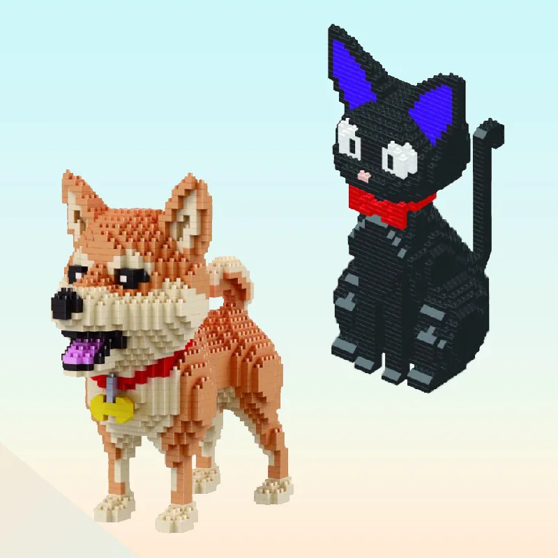 

Miniature Shiba Inu Model Diamond Building Blocks Assembling Cartoon Decompression Toys Pets Gigi Cats Cats Building Blocks Toys