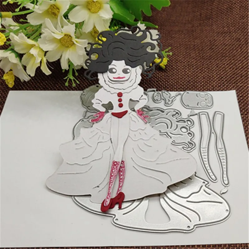 Танцевальная балетная кукла для девочек металлические режущие штампы альбома