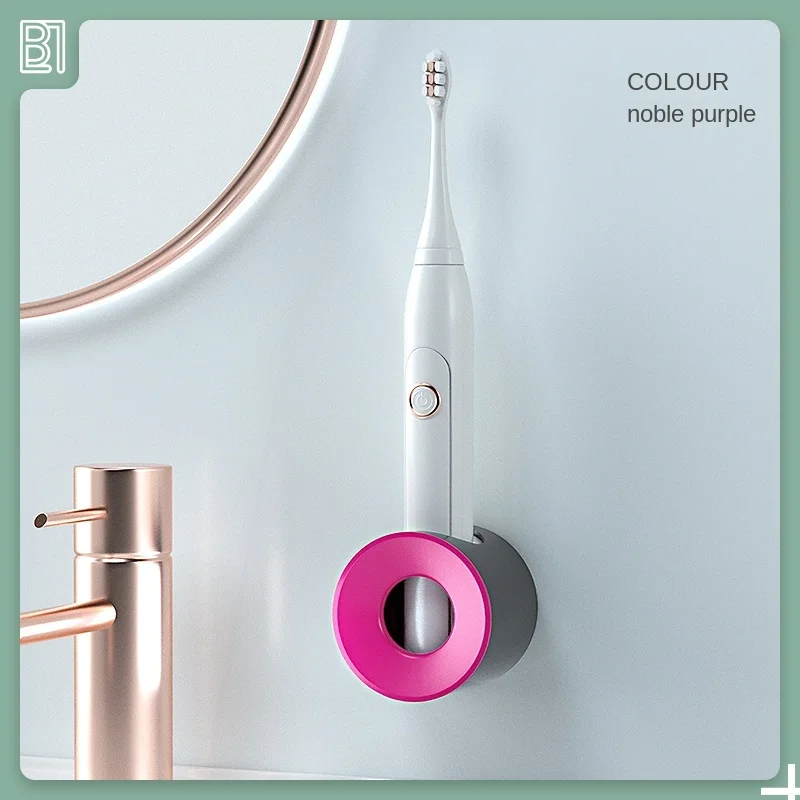 

TT Electric Toothbrush Holder Punch-Free Wall-Mounted Shelves Bathroom Wall Wall-Mounted Storage Rack