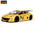 Модель автомобиля Bburago 1:24 Renault Megane, Модель гоночного автомобиля, модель из сплава, украшение автомобиля, коллекционная Подарочная игрушка