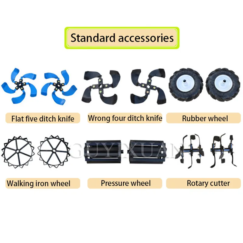 Многофункциональный садовый дизельный четырехколесный привод микро