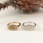 Открытое кольцо в стиле ретро с изображением Солнца и Луны для пар, Золотое минималистичное модное богемное Эффектное свадебное кольцо для женщин и мужчин