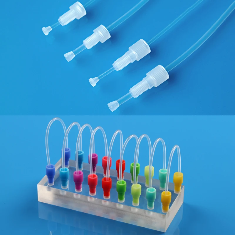

Plastic fittings colorful flangeless PTFE Material M6 fittings
