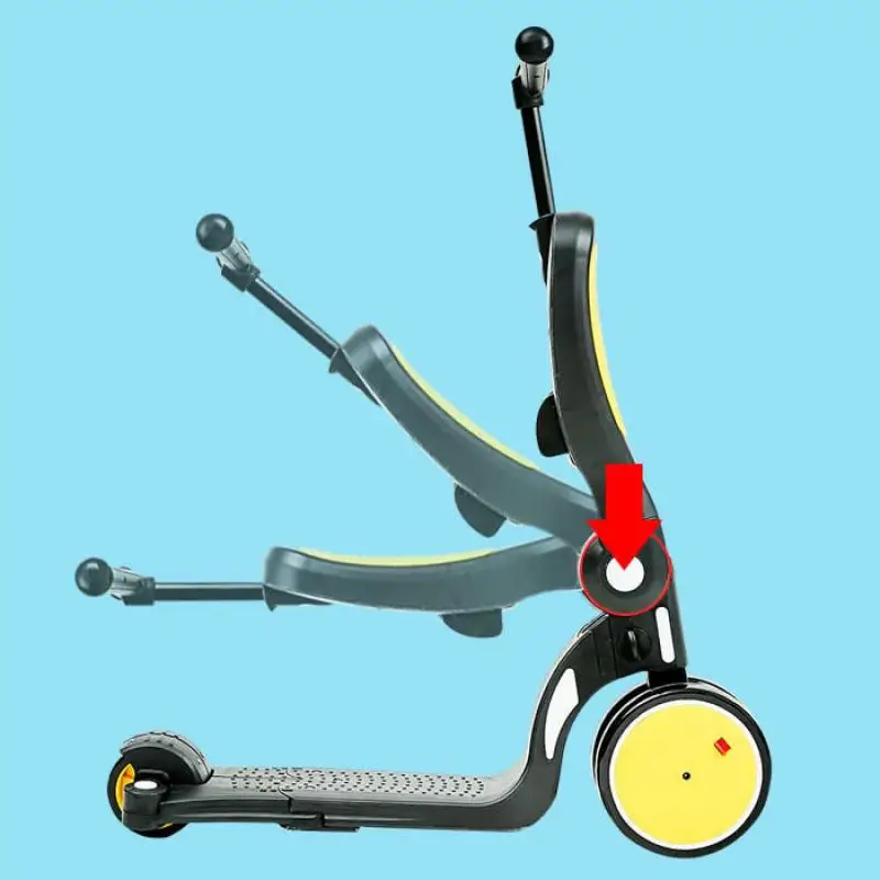 Складной Регулируемый Детский самокат для детей ясельного возраста 3 колеса