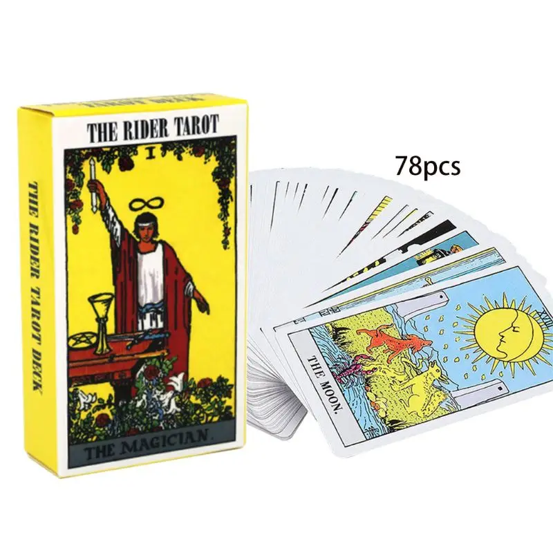 

78pcs Rider Deck Cards with English Manual Funny Future Telling Astrology