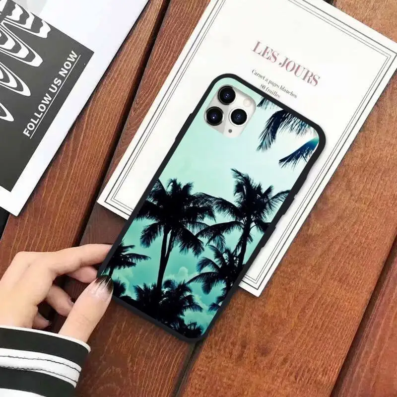 

Summer beach palm trees Phone Case for iPhone 11 12 pro XS MAX 8 7 6 6S Plus X 5S SE 2020 XR
