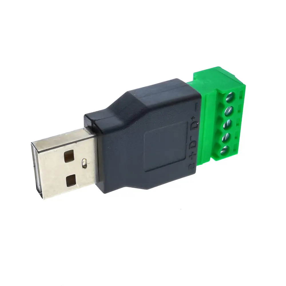 USB 2 0 штекер-гнездо на 5-контактный винт 1 шт. | Электронные компоненты и