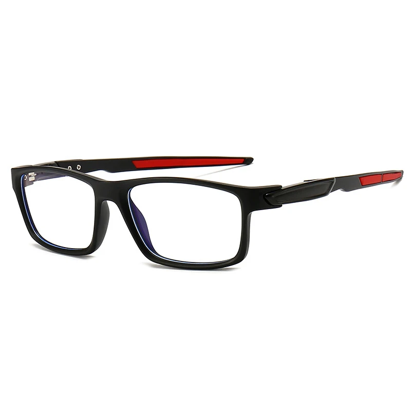 

Computer Gaming Eyeglasses for Men Rectangle TR90 Anti Blue Glasses Frame Flexible Safety Non-Prescription Spectacles Myopia