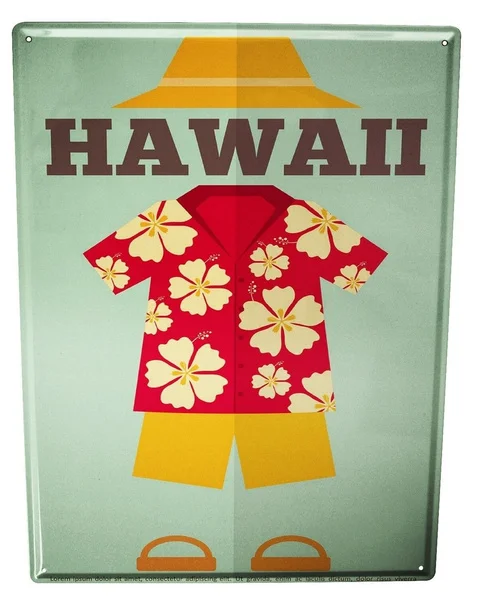 

Metal Plate Cartel Travel World Hawaii Metal Sign