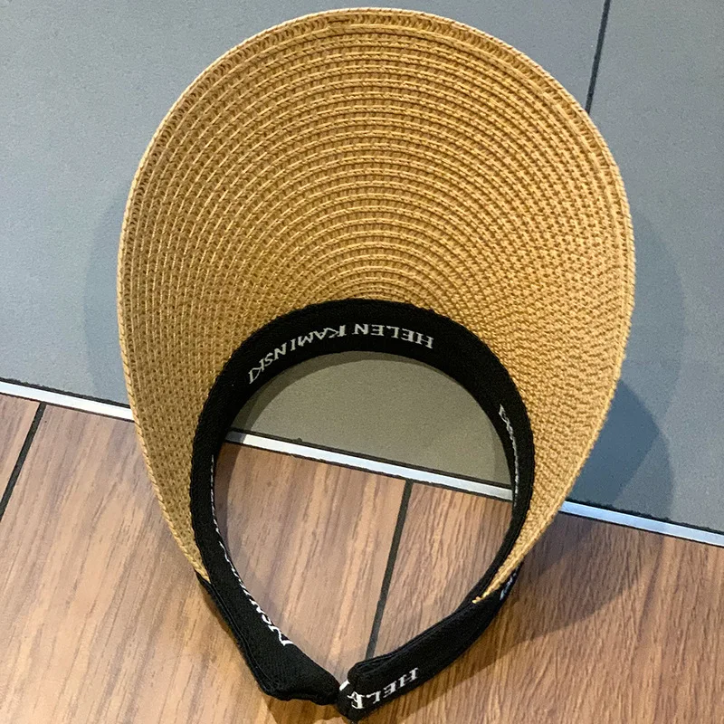 Шляпа женская Соломенная с широкими полями Пляжная Панама застежкой дышащая