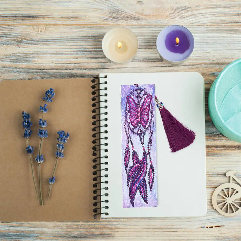 5D DIY особой формы Алмаз закладки с живописью алмазная вышивка крестиком