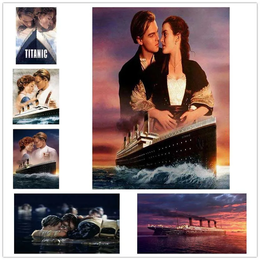 Плакат из фильма Титаник сделай сам 5D алмазная живопись полноразмерная Алмазная