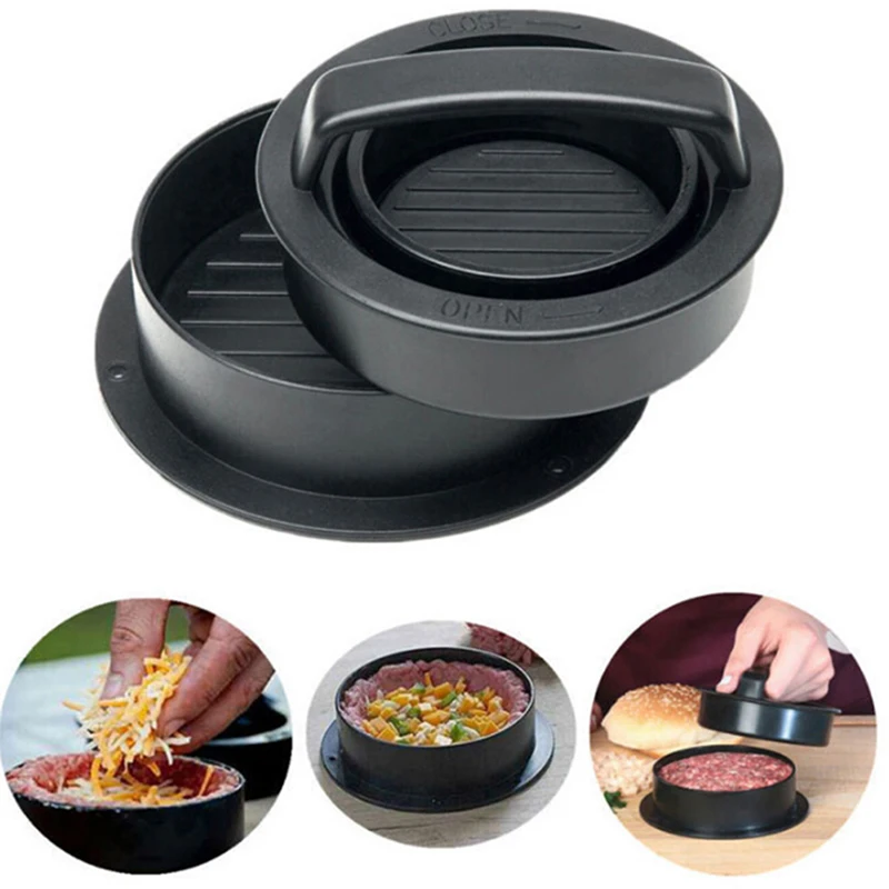 3 в 1 антипригарные Слайдеры для гамбургеров|Производители гамбургеров| |