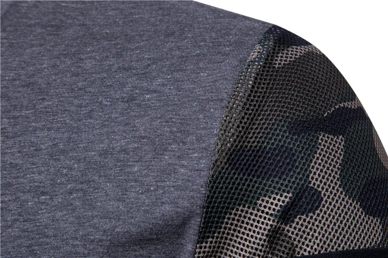 19ss мужские осенние футболки с длинными рукавами камуфляжные дизайнерские