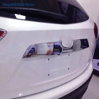 abs chrome car rear bumper boot door trunk lid cover trim tailgate molding sticker for mazda cx5 cx 5 2012 2016