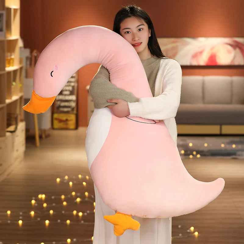 

Kawaii Cotton Duck Baby Accompanying Dolls Goose Dinosaur Stuffed Toys Animal Plush Comfort Soft Pillow Nordic Home Decor Gift