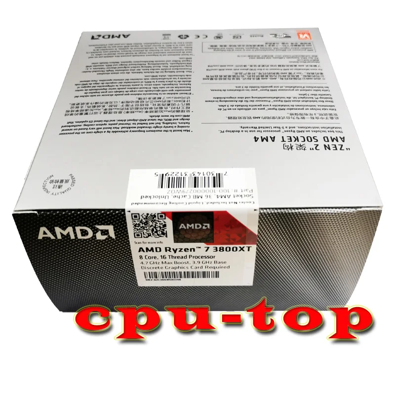 Процессор AMD Ryzen 7 3800XT R7 3 9 ГГц Восьмиядерный 16-поточный ЦПУ процессор 100-000000279