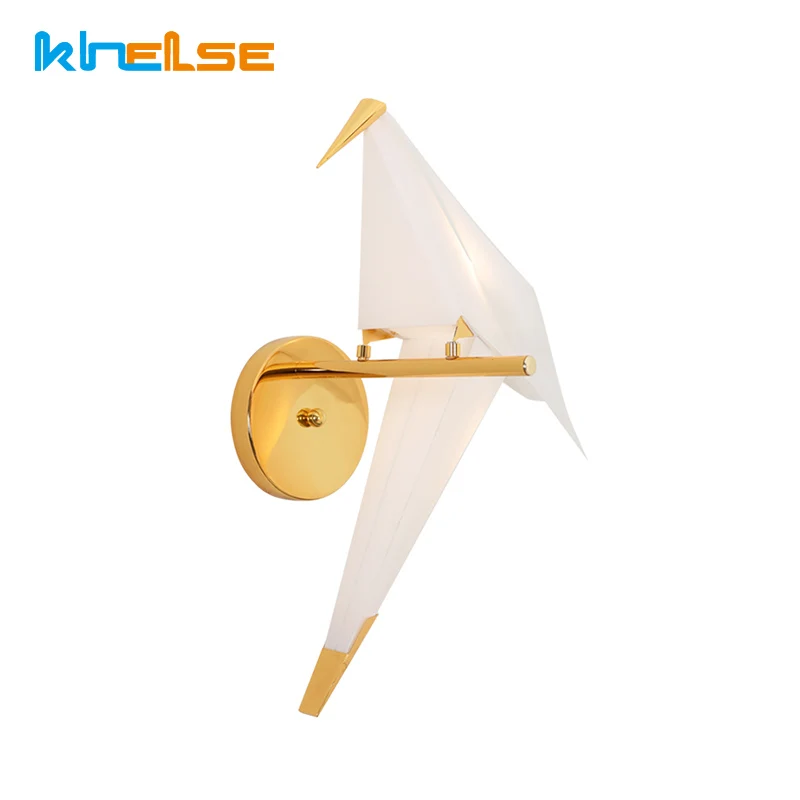 Светодиодный настенный светильник в скандинавском стиле с изображением птиц