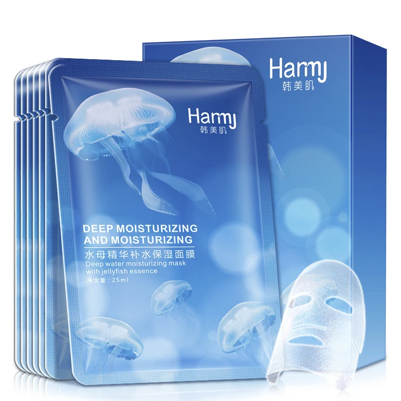 Медузы увлажняющая маска сжимающая поры компактная Шелковая Маска контроль