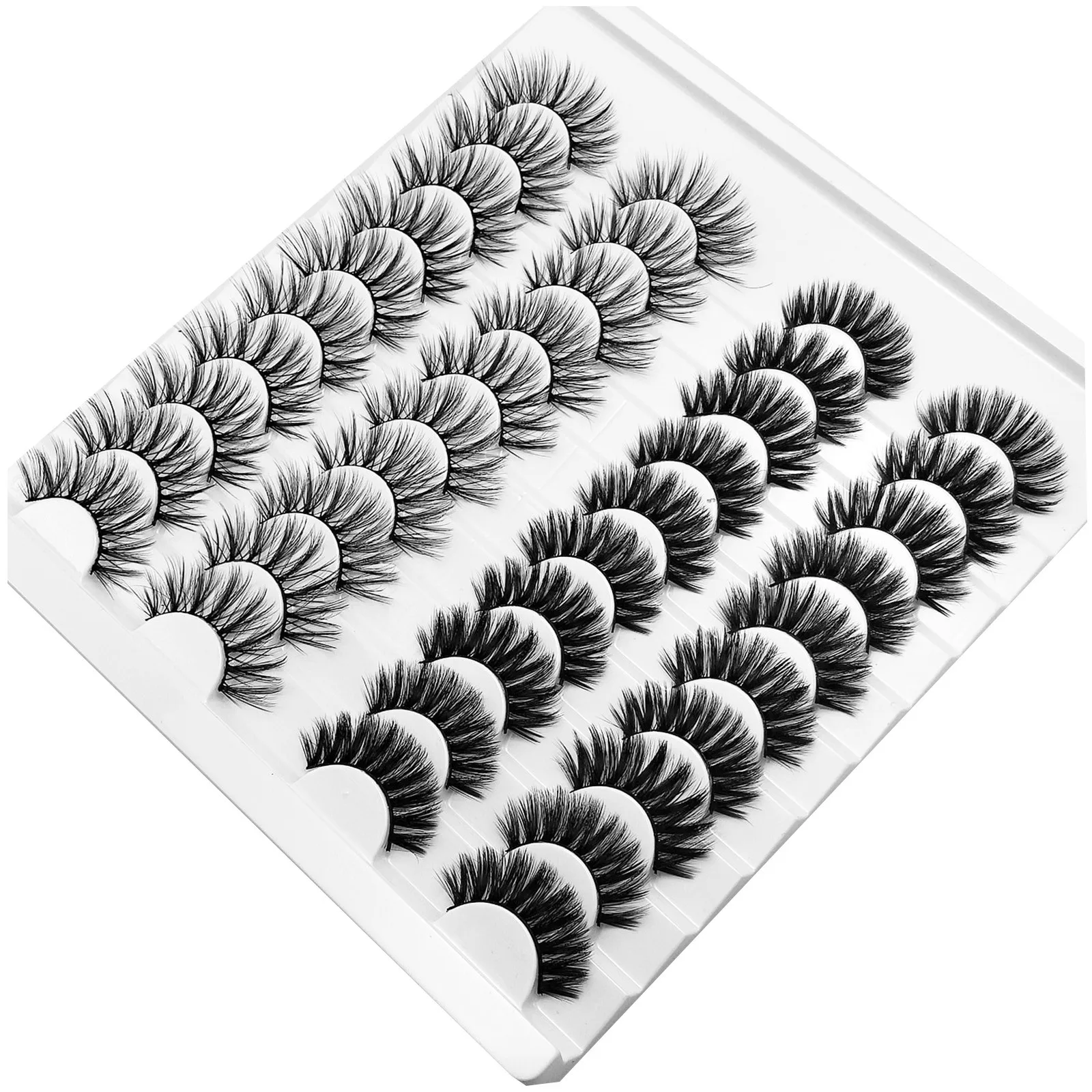 

False Eyelashes 20 Paire 3D nagaraku lashes 3d mink lashes False Lashes Strip Eyelashes Long Natural Party Makeup eyelash